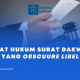 Akibat Hukum Surat Dakwaan yang Obscuure Libel